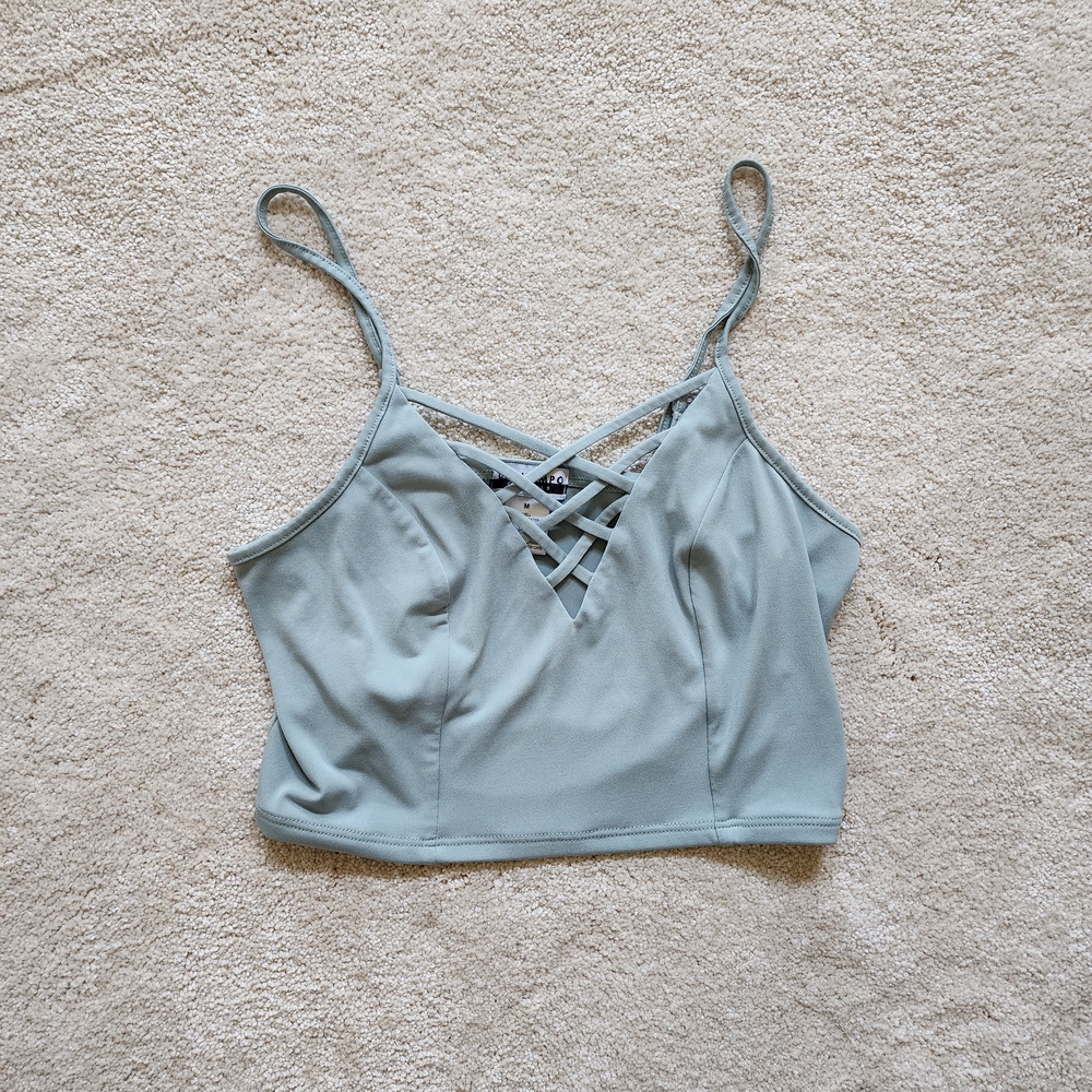 Light Green Crop Top
